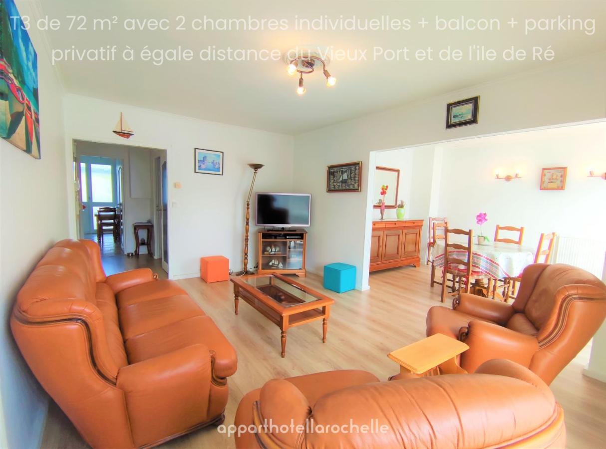 Appartement T3 Lumineux Et Tout Confort De 72 M2 Avec Parking Privatif La Rochelle  Exterior foto